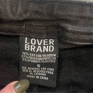 Black flare leg jeans